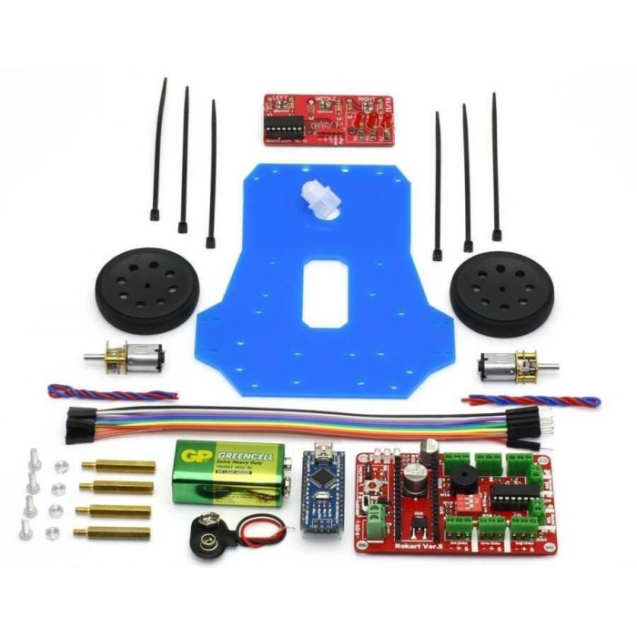 Çigor Çizgi İzleyen Robot Kiti montajlı