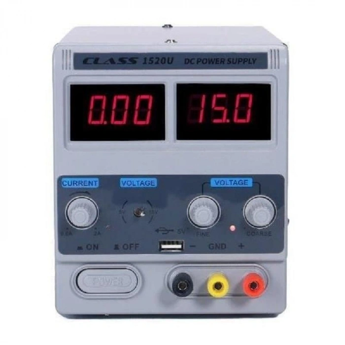 Class 1520U 0-15V 2A USB Girişli Ayarlı Güç Kaynağı