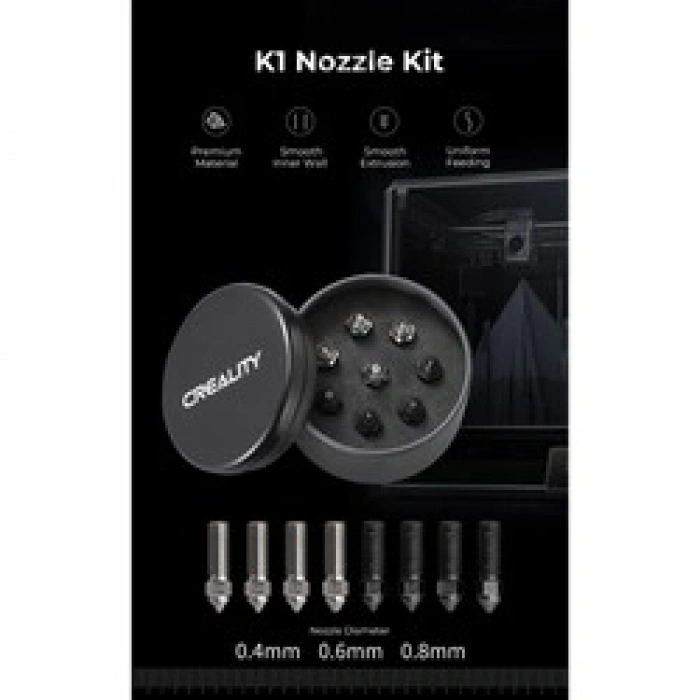 Creality K1 - K1 Max - 8li Nozzle Seti - Orijinal