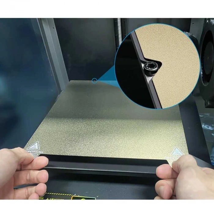 Creality K1 Pei + PEY Kaplı Yay Çeliği Manyetik Tabla - 235x235mm - Çift Yüzlü