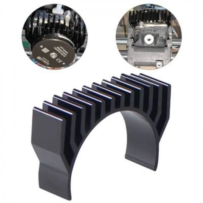 Creality K1C-K1-K1 Max Extruder Motor Üstü Alüminyum Soğutucu - Siyah