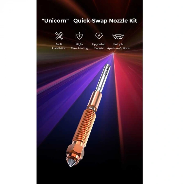 Creality Unicorn Quick-Swap Nozzle Kiti - K1, K1C, K1 Max - Yeni Nesil - 4 Adet