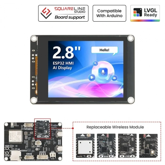 CrowPanel Advance 2.8 ESP32-S3 HMI Dokunmatik Ekran