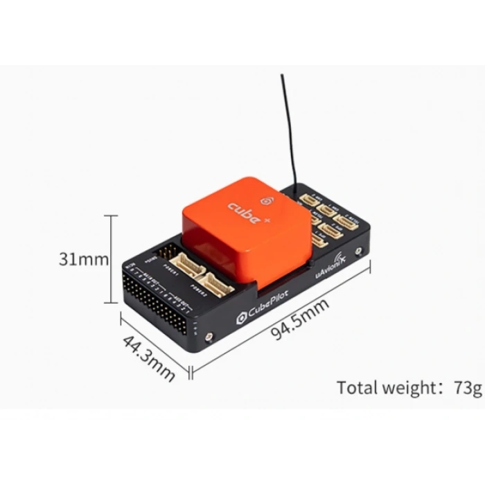 CubePilot Pixhawk The Cube Orange+ (IMU V8) Standart Set Otopilot Sistemi (ADS-B Taşıyıcı Kartı)