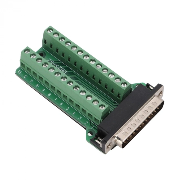D-Sub DB25-G2 25-Pin Erkek Terminal Block Adaptörü