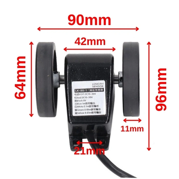 DA6-7A 6-Digit LK-80-1 Wheeled Mechanical Smart Length Counter