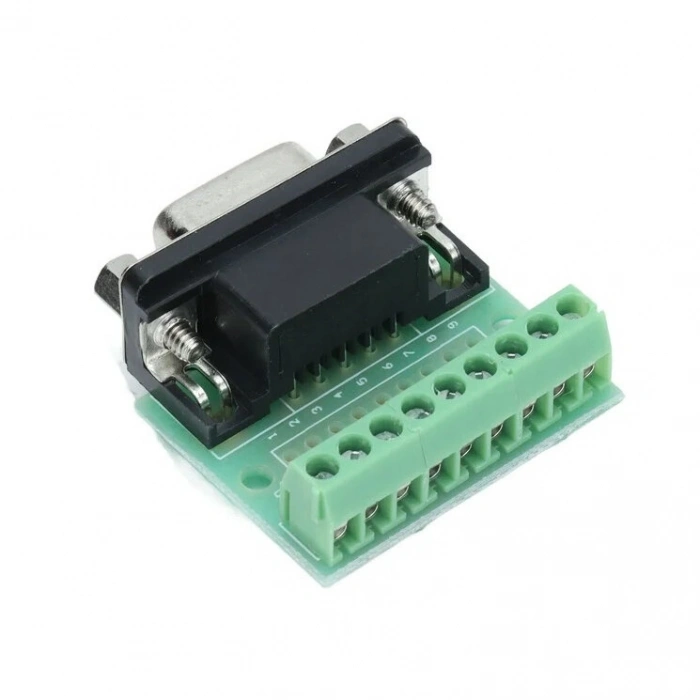 DB9 9-Pin Dişi Terminal Block Adaptörü