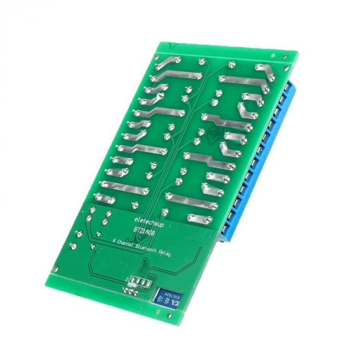 DC 12V 8 Kanal Bluetooth Röle Modülü - BT21A08