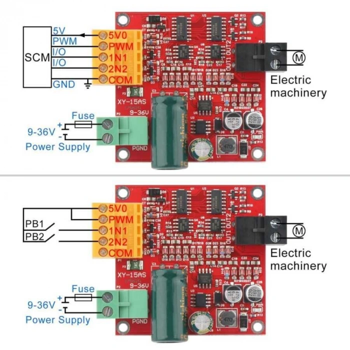 DC 9-36V 12A PWM Motor Sürücü