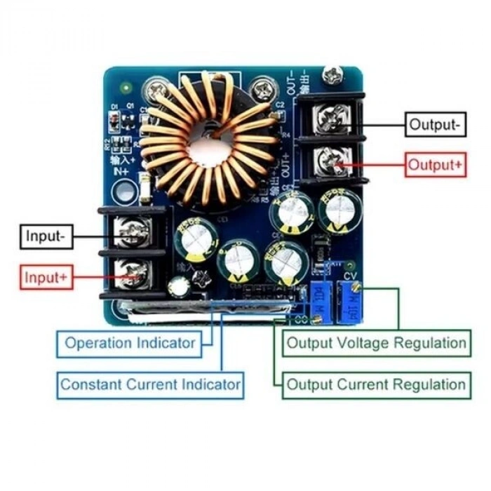 DC-DC 10-60V 400W Ayarlanabilir Voltaj Düşürücü Modül
