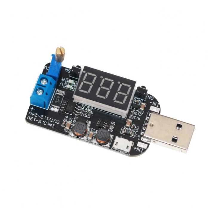DC-DC USB Voltaj Regülatörü - 5V / 3.3V-24V Buck Boost