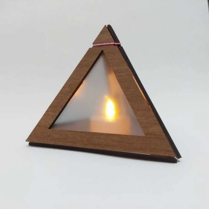 Demonte Ahşap Gece Lambası - Kendin Yap DIY