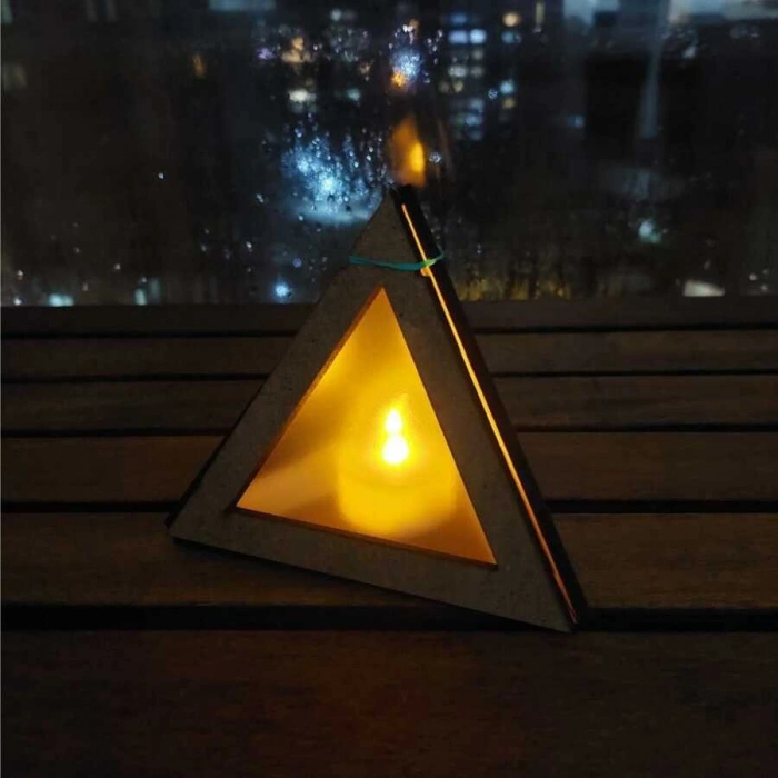 Demonte Ahşap Gece Lambası - Kendin Yap DIY