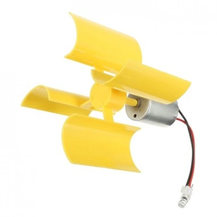 Dikey Eksenli Rüzgar Türbini - DIY DC Motor Türbin