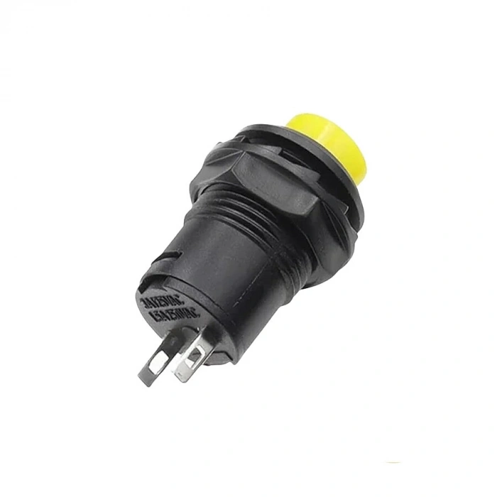 DS-428 12mm Anahtarlı Push Buton - Sarı