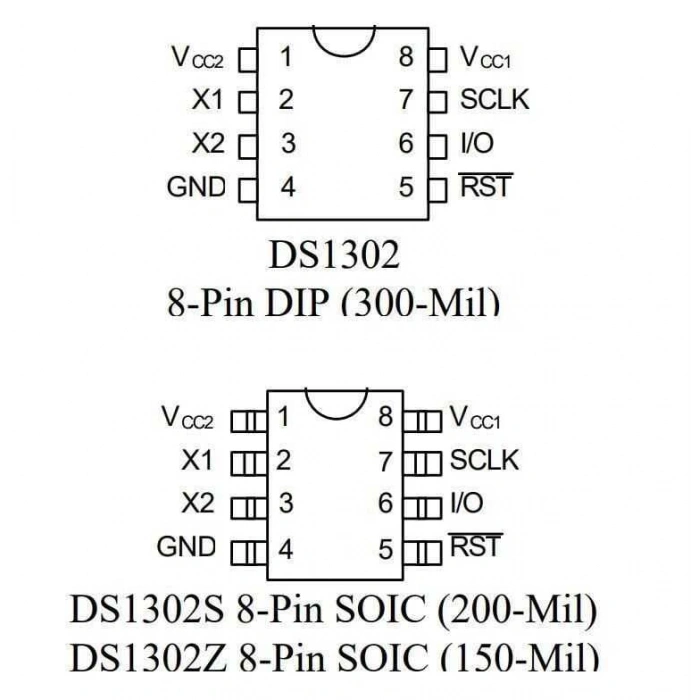 DS1302 DIP8 Entegre