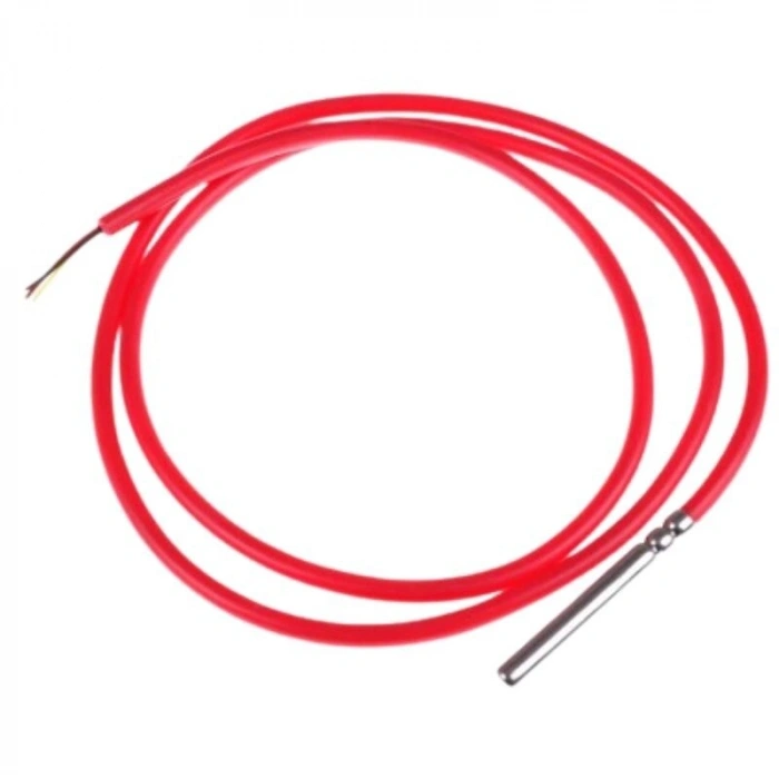DS18B20 6x50mm Dijital Sıcaklık Sensörü - 1 Metre