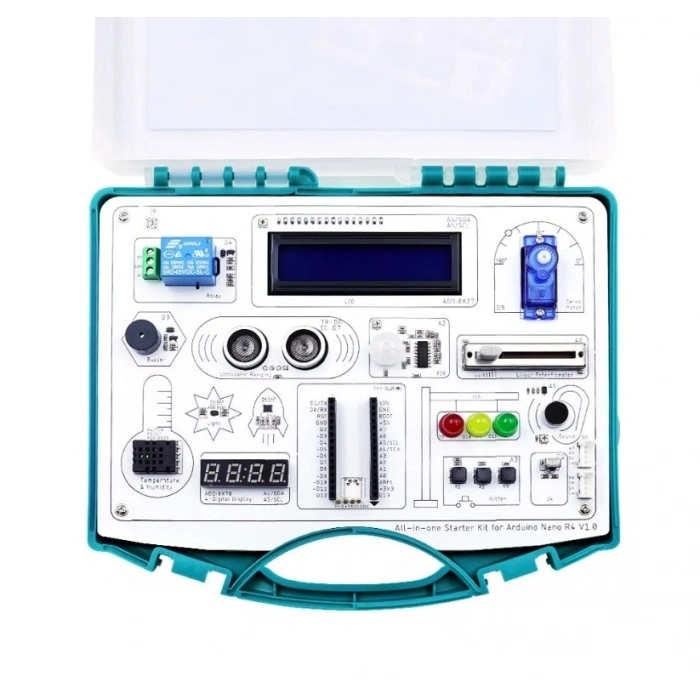 Elecrow Arduino NANO R4 Hepsi Bir Arada Başlangıç Seti (16 Modül, 20 Ders)
