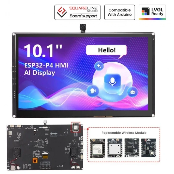 Elecrow CrowPanel Advanced 10.1 İnç ESP32-P4 HMI Dokunmatik IPS Ekran (1024x600)