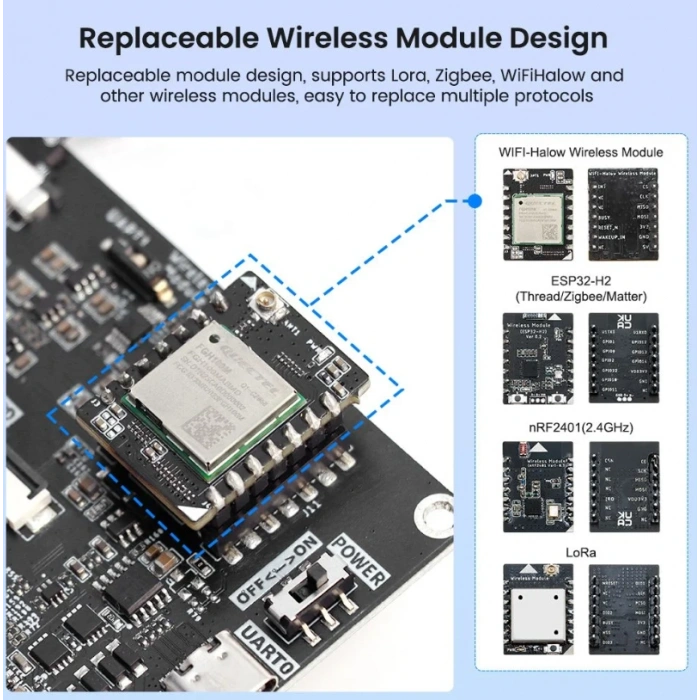 Elecrow CrowPanel Advanced 5 İnç ESP32-P4 WiFi 6 HMI Dokunmatik IPS Ekran (800x480)