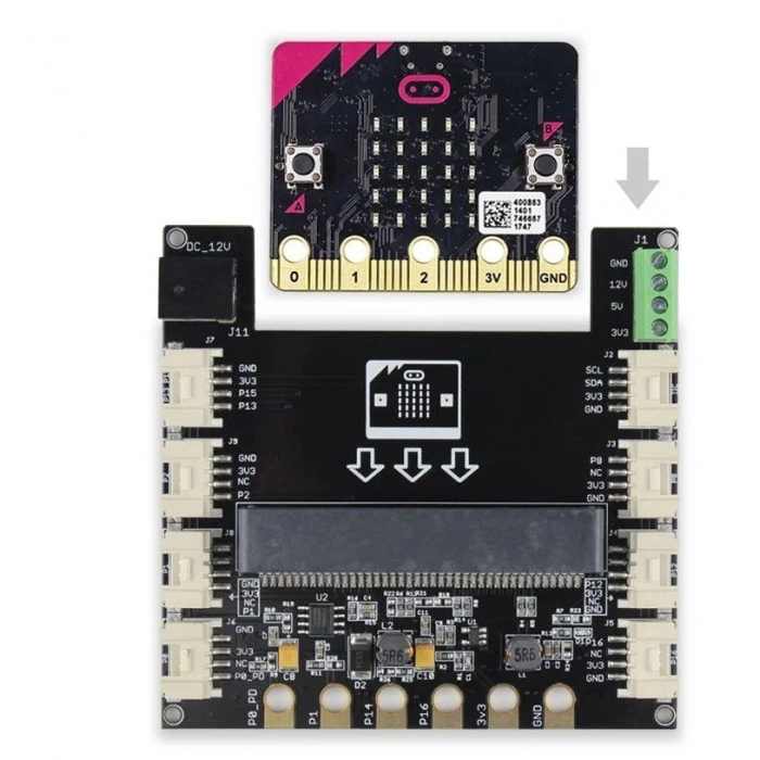 Elecrow Crowtail Microbit (V2.2/V1.2) Base Shield Genişletme Kartı