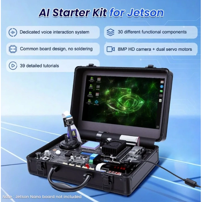 Elecrow Jetson Orin Nano Uyumlu Yapay Zeka (AI) Başlangıç Seti (30 Sensör)