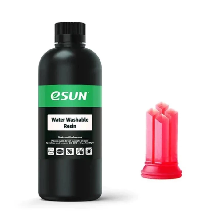 Esun Water Washable Reçine - Şeffaf Kırmızı - 1 Kg