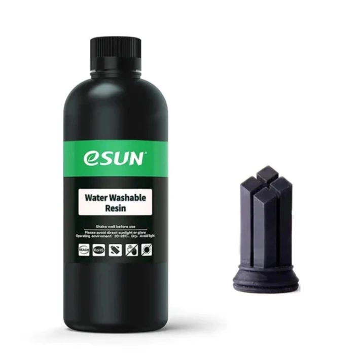 Esun Water Washable Reçine - Siyah - 1 Kg