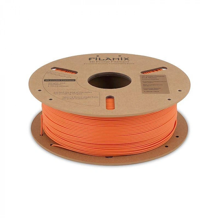 Filamix PLA Mat Filament Orange 1.75mm 1000gr