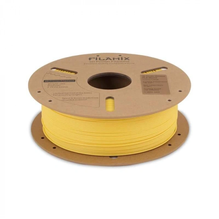 Filamix PLA Mat Filament Yellow 1.75mm 1000gr