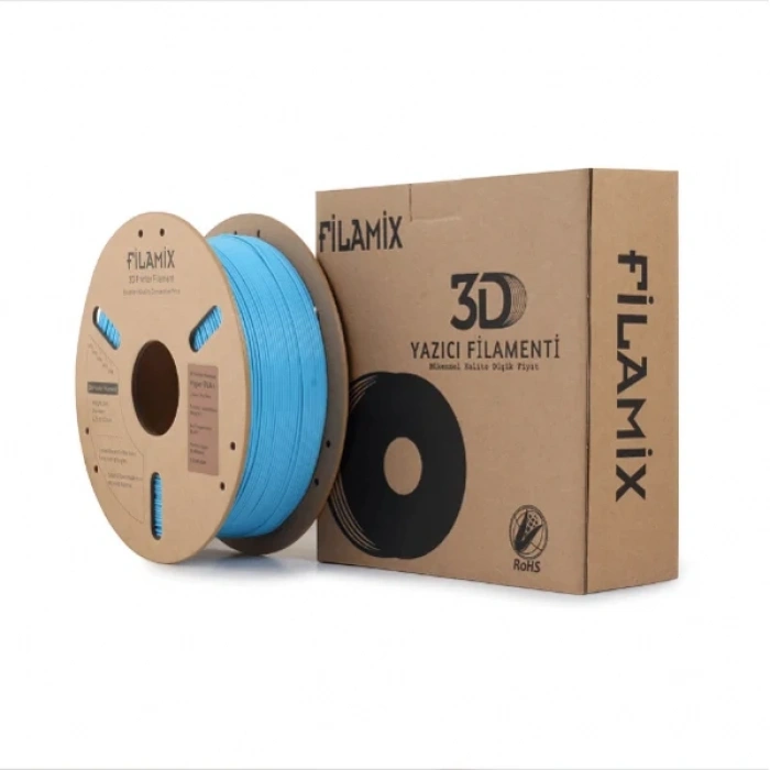 Filamix PLA+ Sky Blue Filament 1.75mm 1 Kg (Karton Makara)