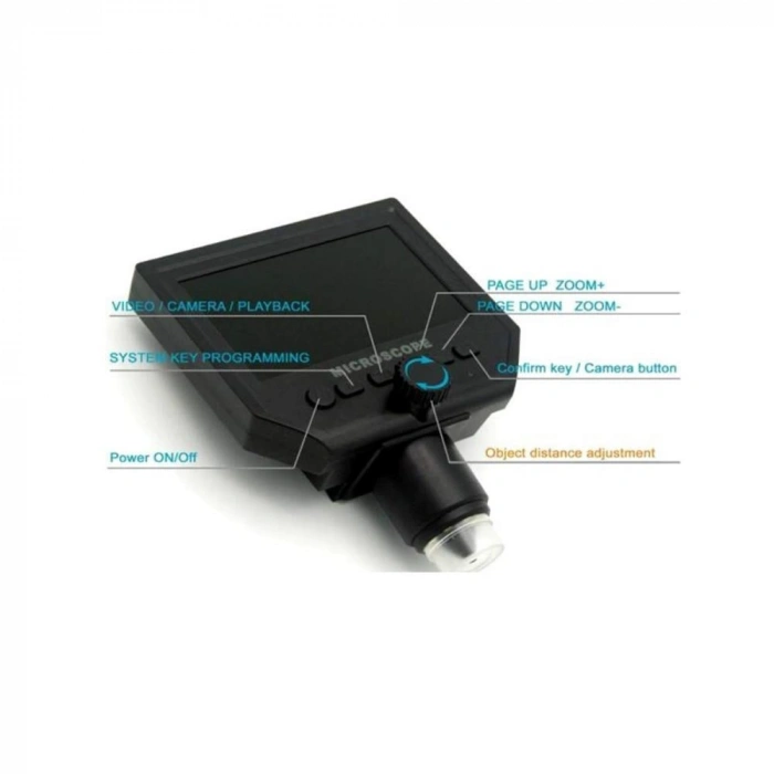 G600 4.3 OLED Ekanlı Dijital Mikroskop 1080P