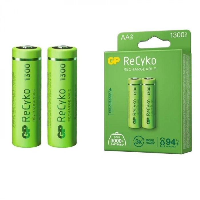 GP GP130AAHCE-2EB2 1300 mAh Şarjlı AA Kalem Pil