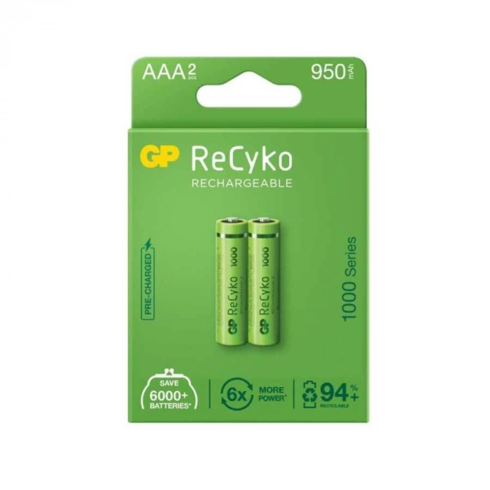 GP ReCyko+ 2li 950mAh AAA Şarj Edilebilir Pil