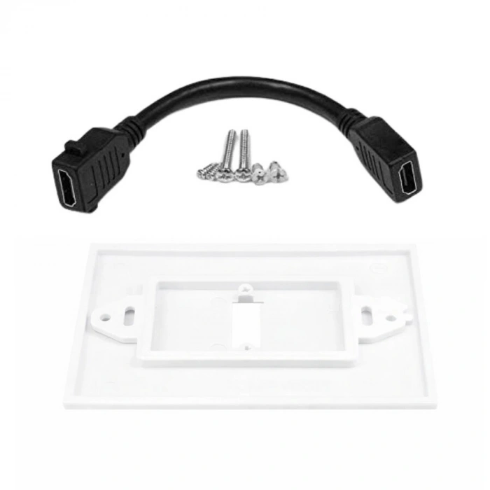 HDMI 2.0 Duvar Tipi Kablolu Konnektör
