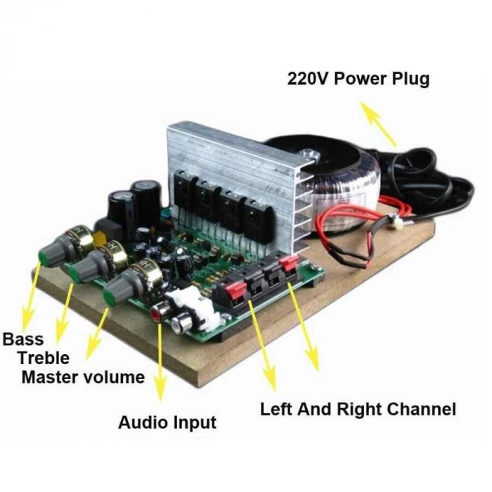 Hi-Fi 200W 220V Yüksek Güç Stereo Amfi Devresi