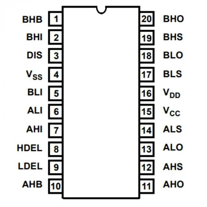 HIP4081AIP DIP-20 Mosfet Sürücü Entegresi