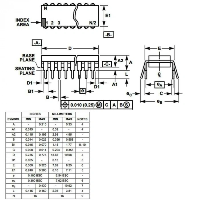 HIP4082IP DIP-16 Mosfet Sürücü Entegresi