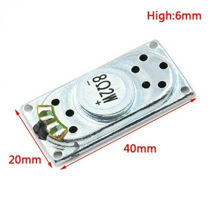 Hoparlör 40x20mm 8 ohm 8Ω 2W