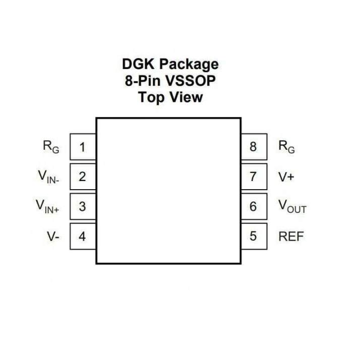 INA333AIDGKR VSSOP-8 Smd Amplifikatör Entegresi