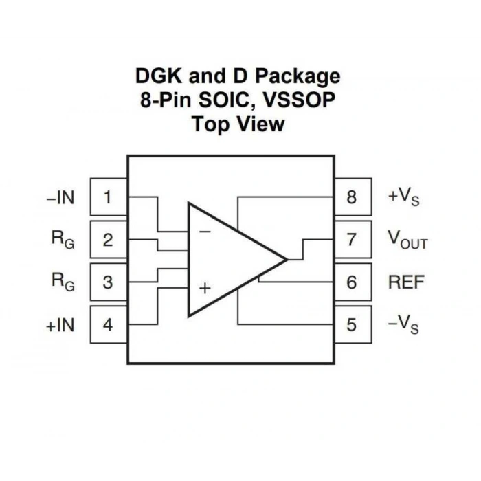 INA826AID SOIC-8 Smd Amplifikatör Amfi Entegresi