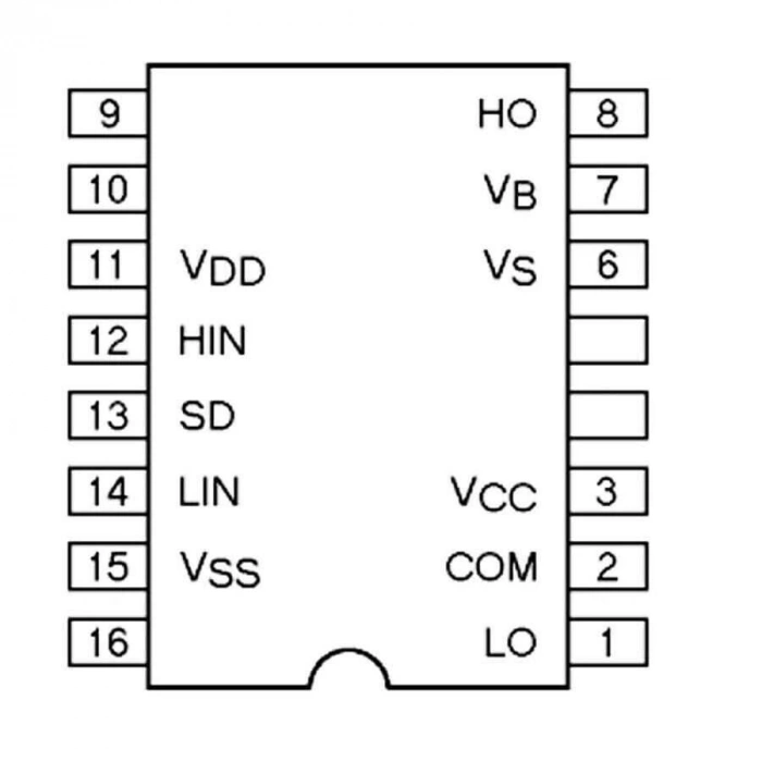 IR2113 SOIC-16 Smd Mosfet Sürücü Entegresi