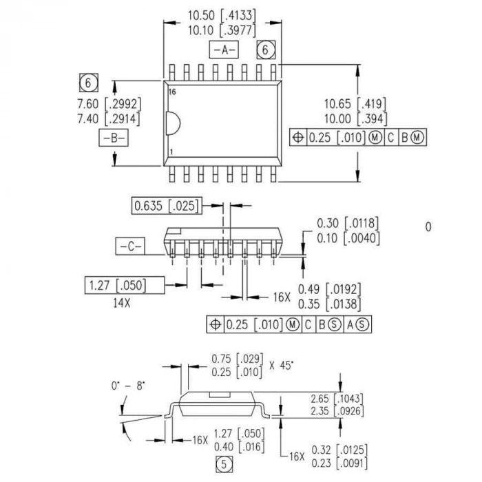 IR2113 SOIC-16 Smd Mosfet Sürücü Entegresi