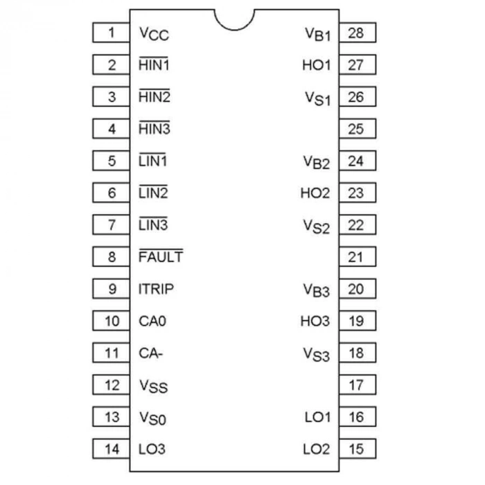 IR2130PBF DIP-28 Mosfet Sürücü Entegresi