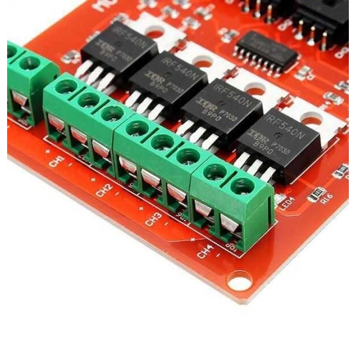 IRF540 4 Kanal Mosfet Modülü