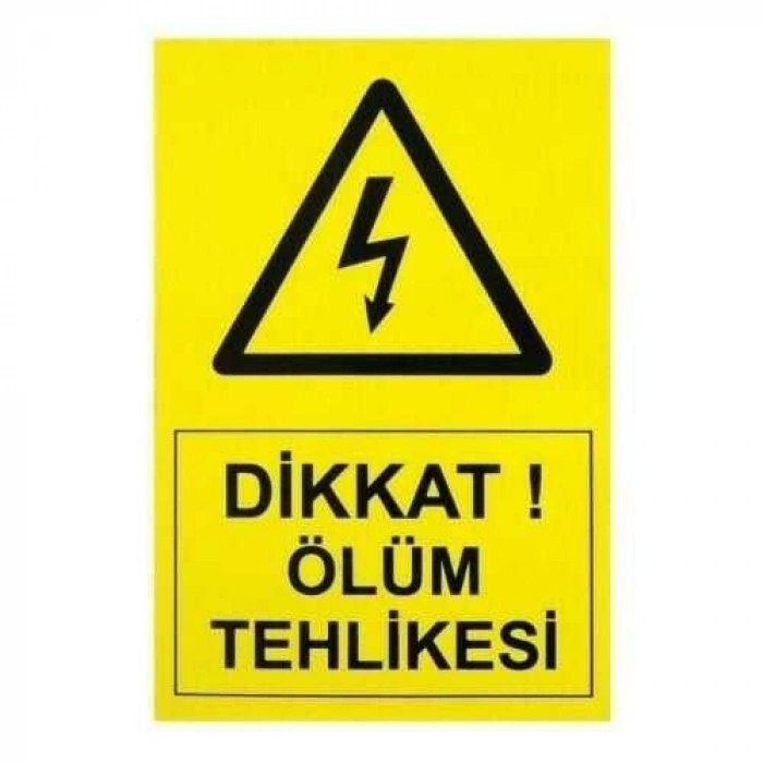 IS-Tİ1 21*14 cm Tehlike Etiketi