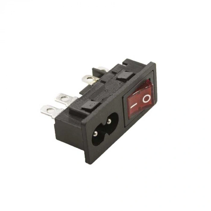 Işıklı 2 Pin Power Soketi