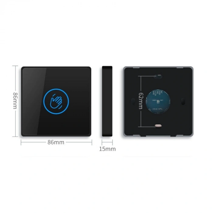 K83 Siyah Wireless Otomatik Kapı Temassız El Sensörü
