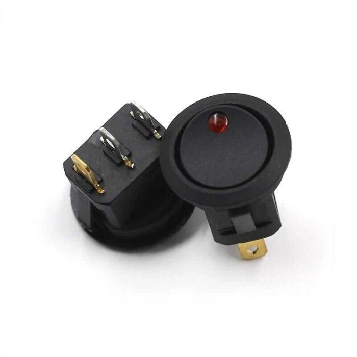 KCD1 Kırmızı Nokta Işıklı On-Off Anahtar 12V