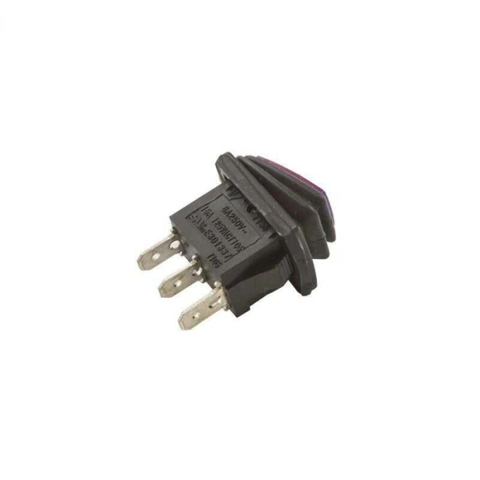 KCD1 Su Geçirmez Mor Işıklı ON-OFF Anahtar 3 Pin